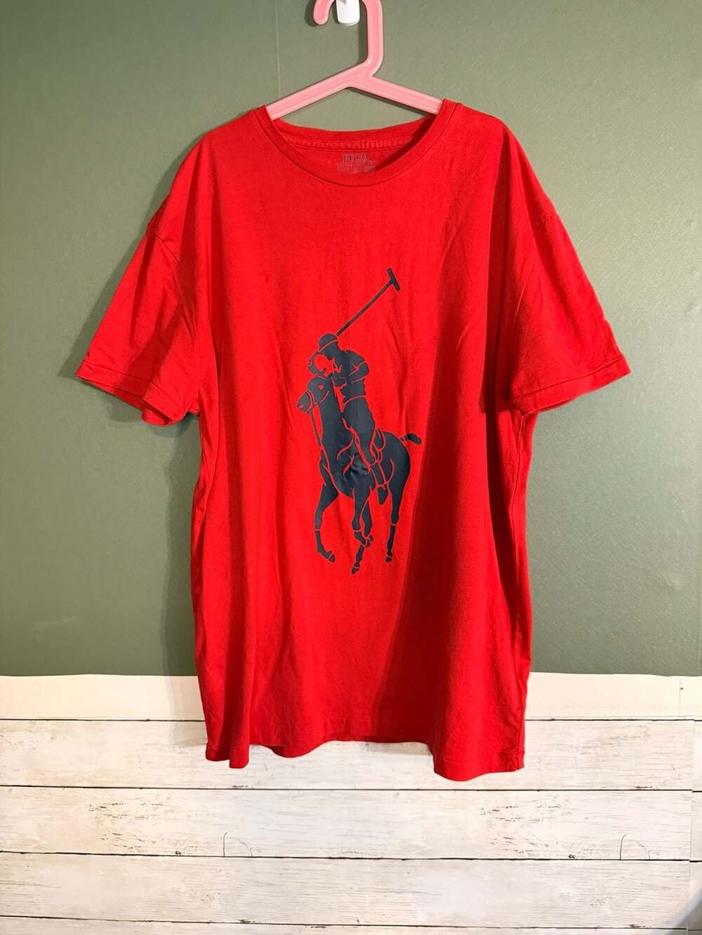 Polo Ralph Lauren Classic Fit Big Pony T-Shirt Red Size Small